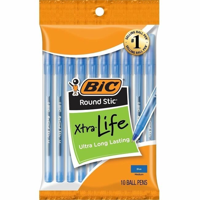 BIC Corporation Pen Rnd Stic 10 Pack Be BICGSMP101BE