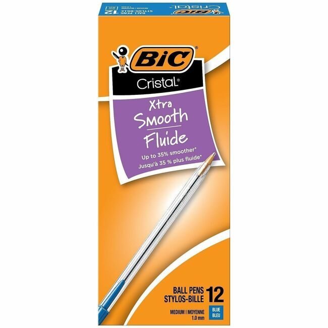 BIC Corporation Pen Cristal Stick Bp Medium Be BICMS11-BE