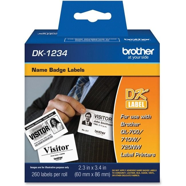 Brother International Label Badge Adhesive We 260 BRTDK1234