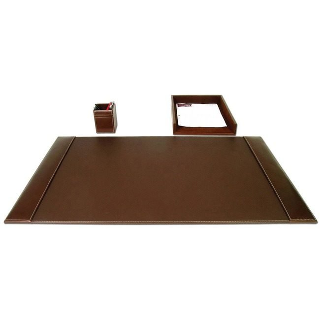 Dacasso Dsk St Lthr Bn 3PC DACD3237