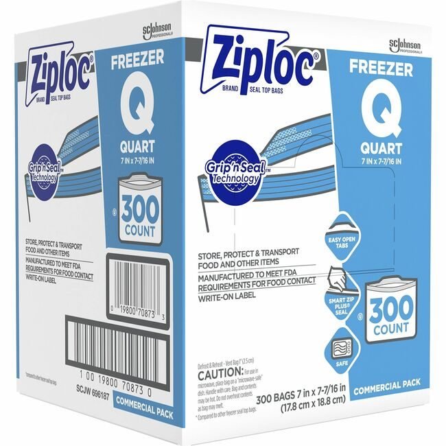SC Johnson Professional Bag Freezer Ziploc Qt 300 SJN364957