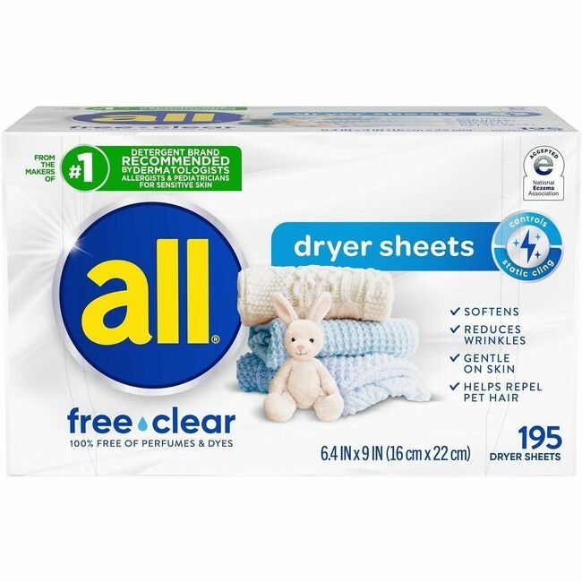 Henkel / Dial Professional Dryer Sheet Free 195 CT DIA47362CT