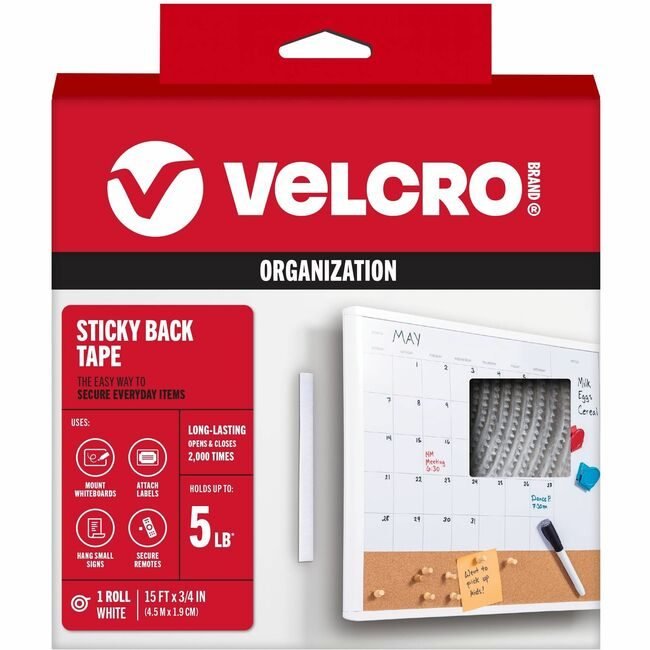 Velcro Companies Brand Tape Stickbk Hook&Loop We VEK90082