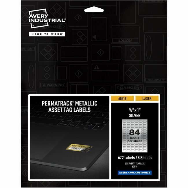 Avery Products Corporation Label Tag Metlc Slv 672 Pack AVE60519