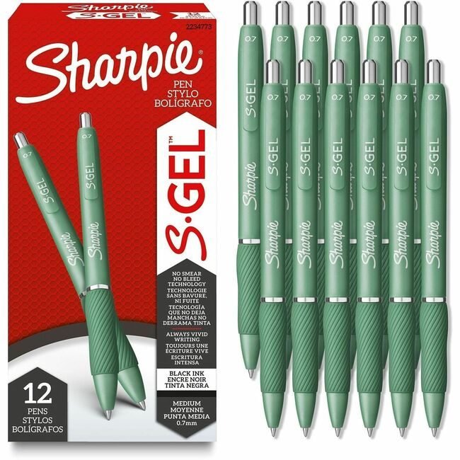 Sharpie / Expo / Prismacolor / Sanford Newell Brands / Sanford Sharpie / Expo / Prismacolor / Pen S-Gel 0.7MM Fgrn Black Dz SAN2234773