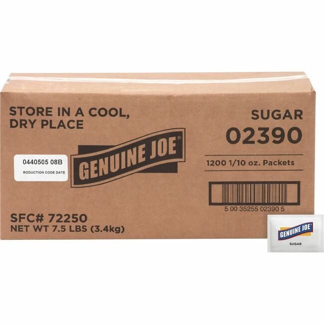 Genuine Joe Sugar Packets 1200 GJO02390