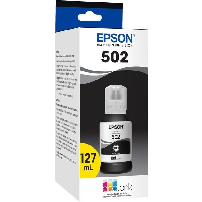 Epson America Ink Bottle T502 Black Snsr EPST502120S