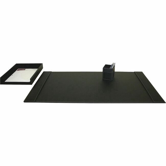 Dacasso Dsk St Lthr Black 3PC DACD1237