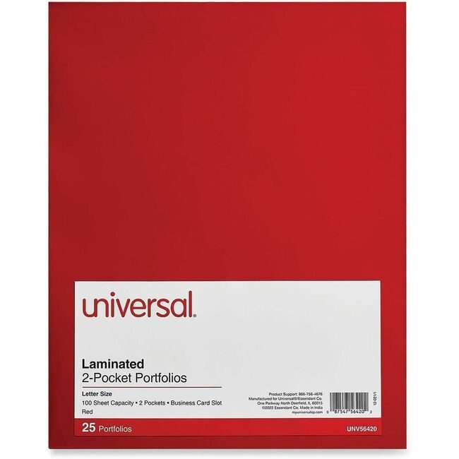 Universal Office Products Portfolio 2PCKT Letter 25DRD UNV56420