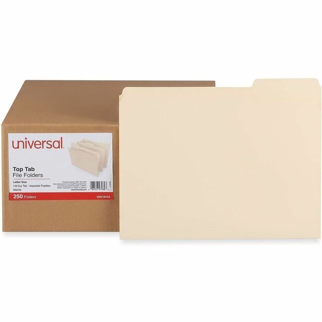 Universal Office Products File Folder Letter 250 Count Mla UNV18103