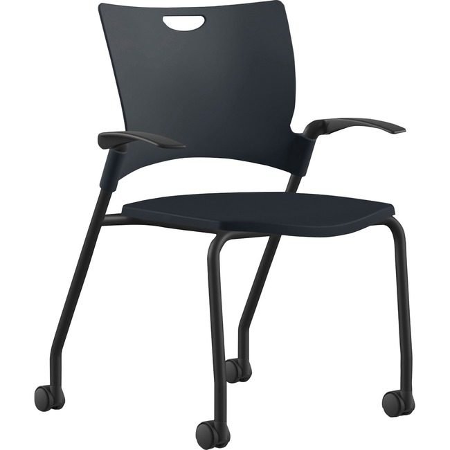 9to5 Seating Chair Stck Plastic 25" Bk/Bk NTF1315A12BFP01