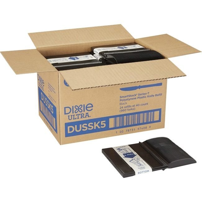 Georgia-Pacific Dixie Knife Ps Cutlery Black DXEDUSSK5