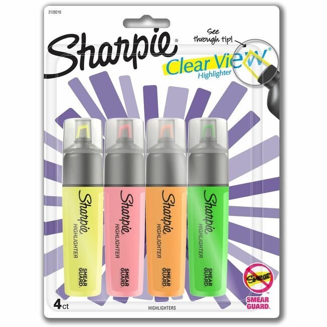 Newell Brands / Sanford Sharpie / Expo / Prismacolor / Highlighter Clrvw Chisl 4 Pack SAN2128216