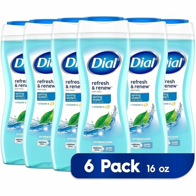 Henkel / Dial Professional Body Wash Blue 6/16OZ DIA02653CT