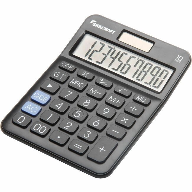 SKU-LEVEL VERIFICATION REQUIRED Calculator 10-DIGIT Black NSN4844580