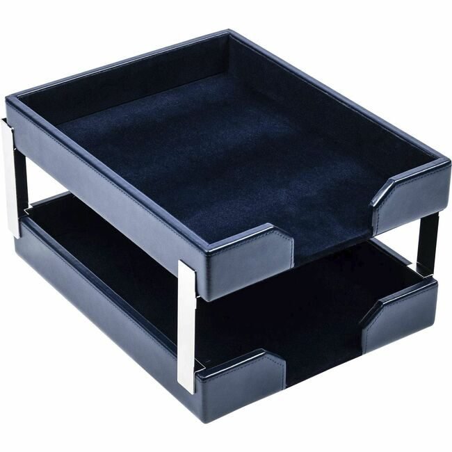 Dacasso Trays Letter Double Bnd Lthr Be DACA5022