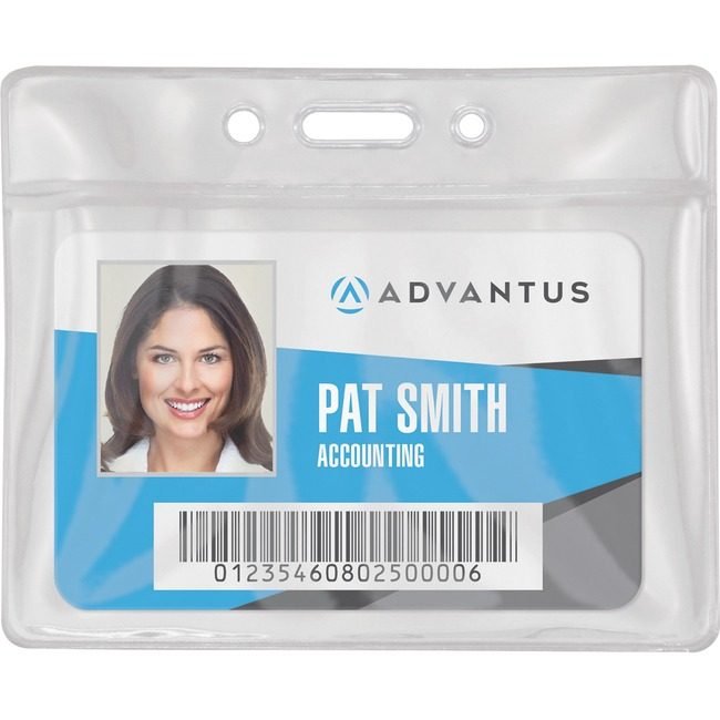 Advantus Corporation Holder Badge Horiz 3.5X2.5 AVT75683