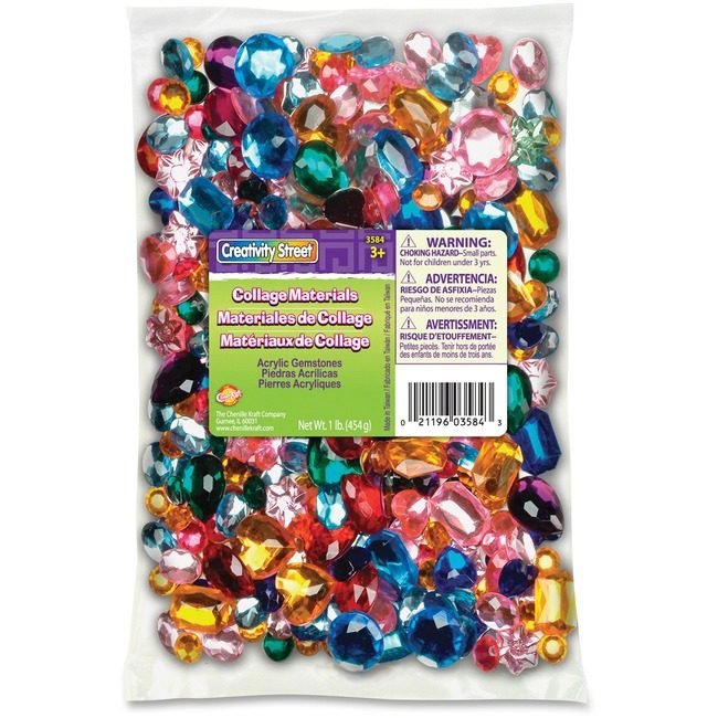 Pacon Corporation Gem Fun Acrylic 1LB Assorted PAC3584