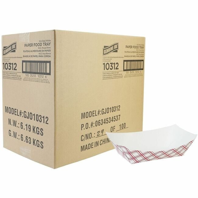 Genuine Joe Tray Food Paper 1LB 1000 GJO10312