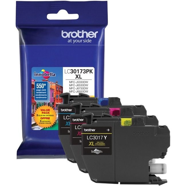 Brother International Crtdg Ink XL C M Y BRTLC30173PK