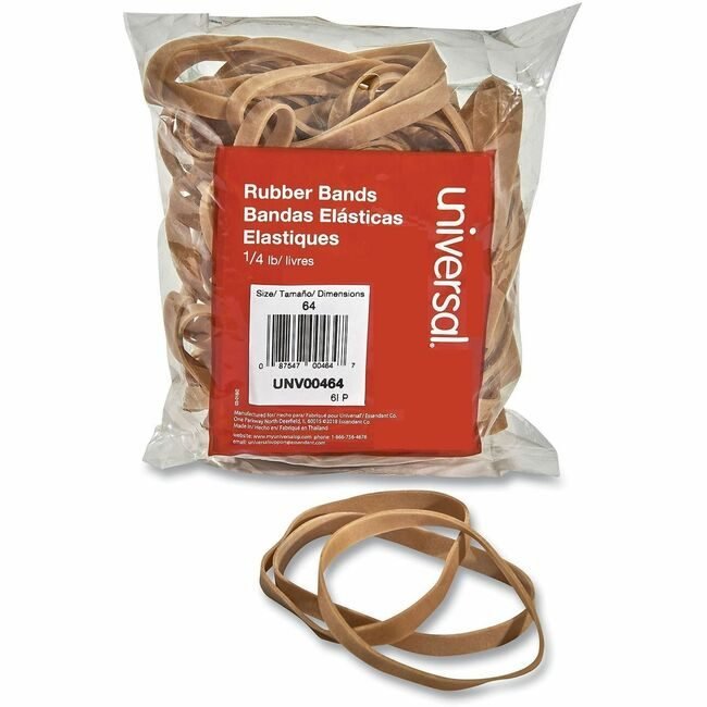 Universal Office Products Rubberbands SIZE 64 1/4LB UNV00464