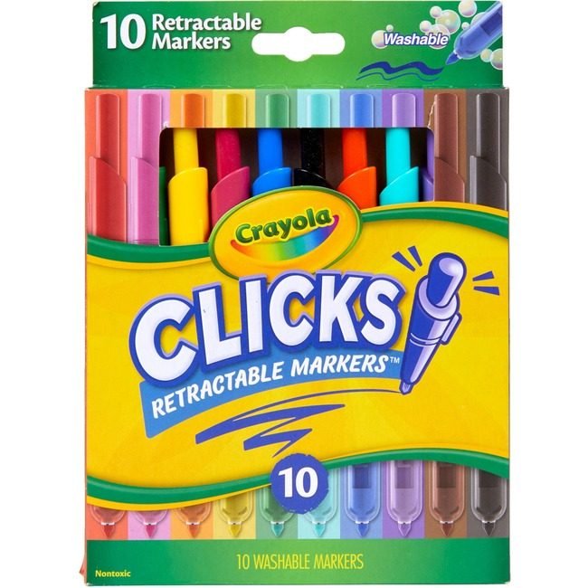 Crayola LLC Marker Wash Ret Clicks 10 Count CYO588370