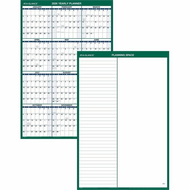 ACCO Brands AT-A-GLANCE Planner Wall Vertical 24X36 AAGPM210-28