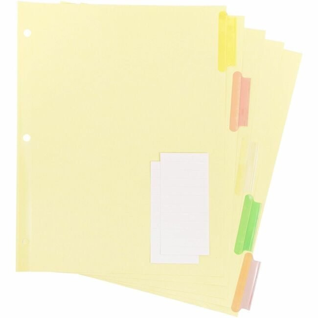 Business Source Divider Insert 5-TAB Multi BSN36692