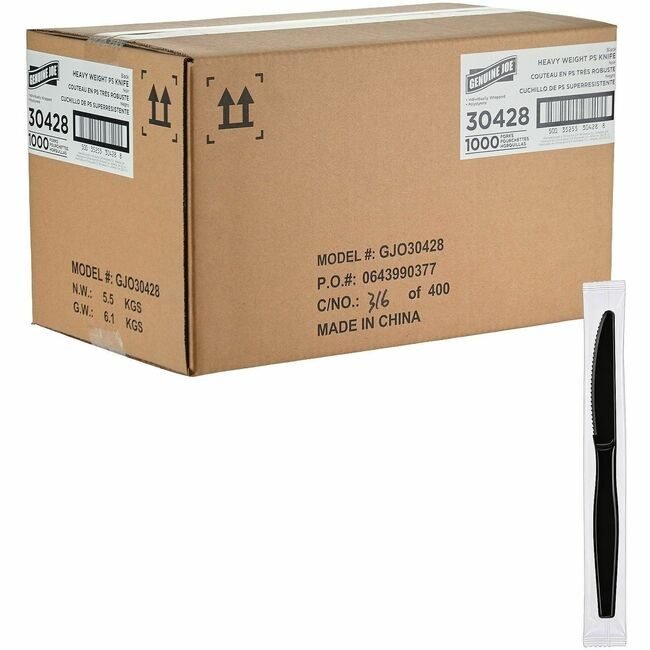Genuine Joe Knife Hw Ps Black Iw GJO30428