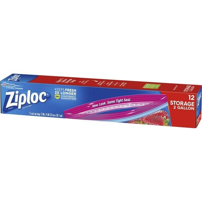 SC Johnson Professional Bag Storage 2-GAL Ziploc 12 SJN664531