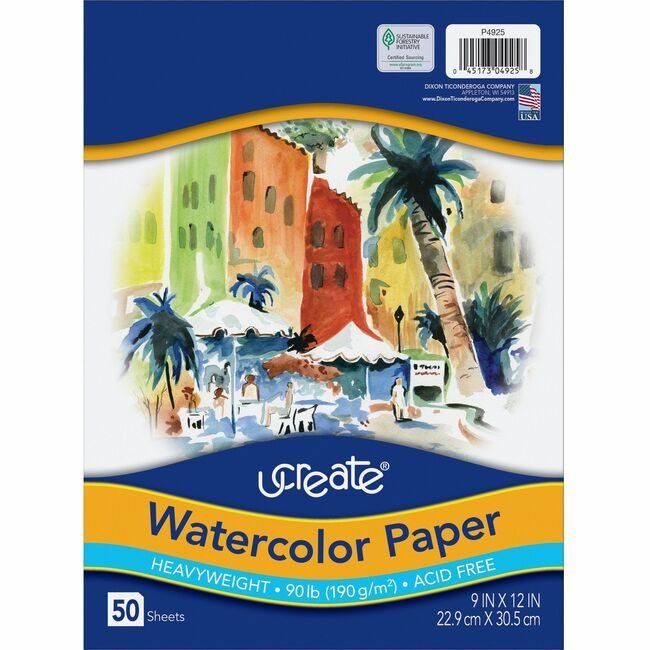 Pacon Corporation Paper Watercolor 9X12 We PAC4925