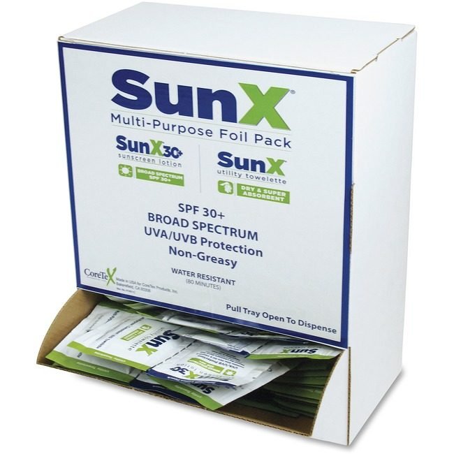 Coretex Products, Inc. SunX Sunscreen SPF30 &Wipe Combo SUXCTSS010661