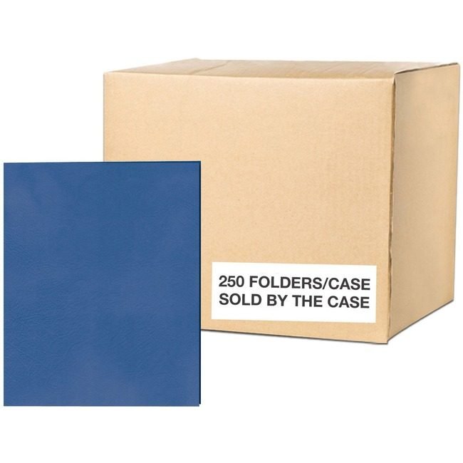 Roaring Spring Paper Products Folder 2PKT Embossed Dkblue ROA50116CS