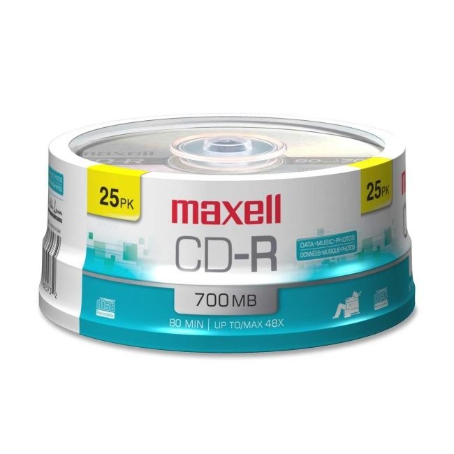 Maxell Spindle CDR700 25 Pack MAX648445