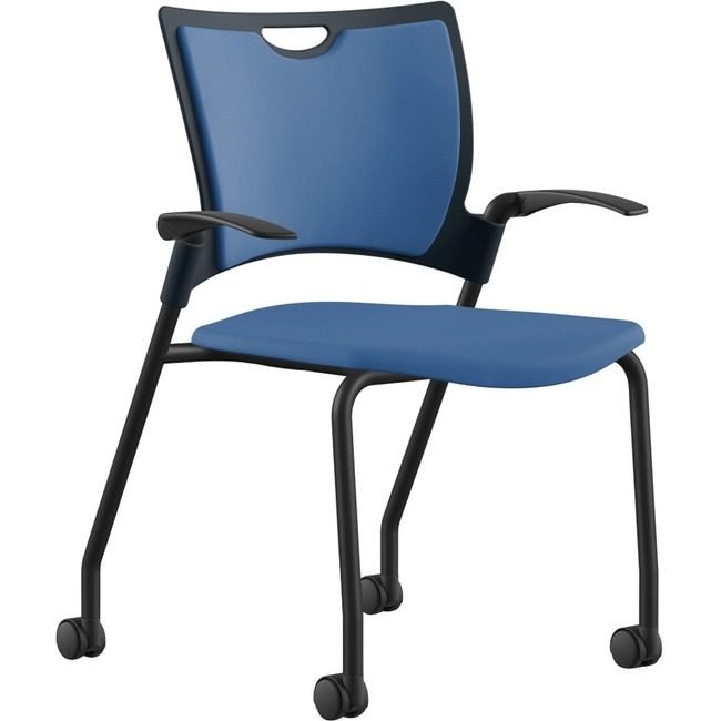9to5 Seating Chair Stack W/ Arms Casters Bl NTF1315A12BFP19
