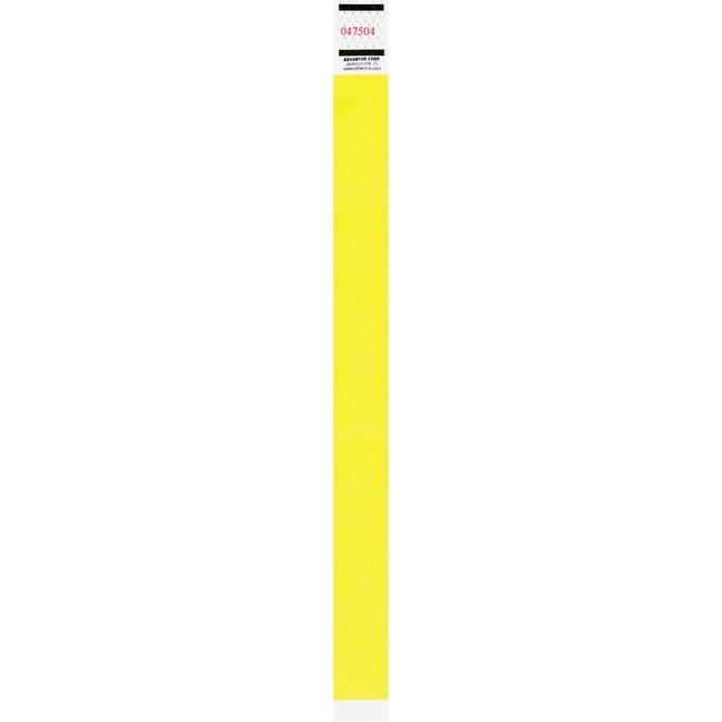 Advantus Corporation Wristbands Tyvek Neon Ylw AVT91123