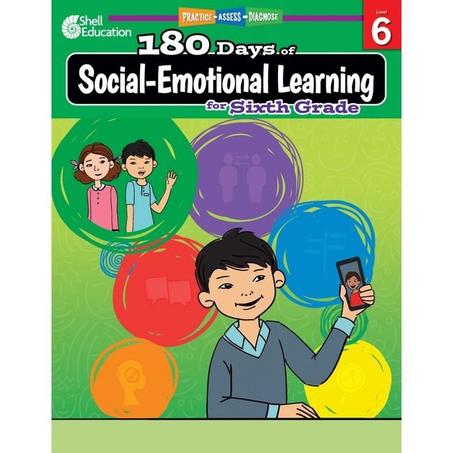 Teacher Created Materials / Shell Education Book 180 DAYS Sel GRADE6 SHL126962