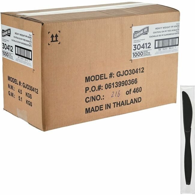 Genuine Joe Knife Hw Pp Black Iw GJO30412