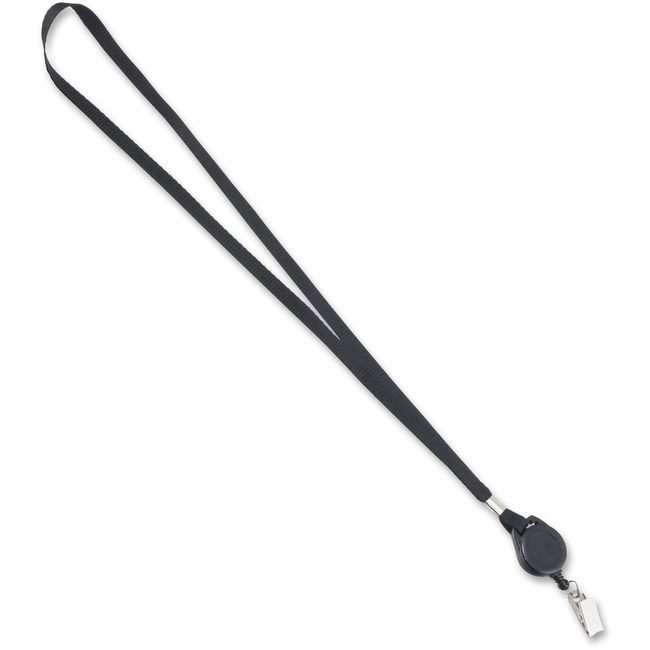 Advantus Corporation Lanyards W/ Badge Clip Black AVT75549
