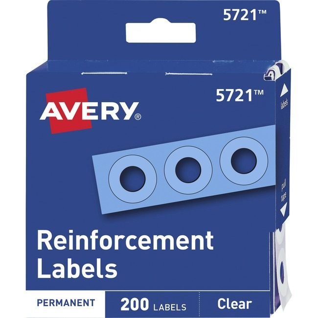 Avery Products Corporation Reinforcement 1/4" Clear 200 AVE05721