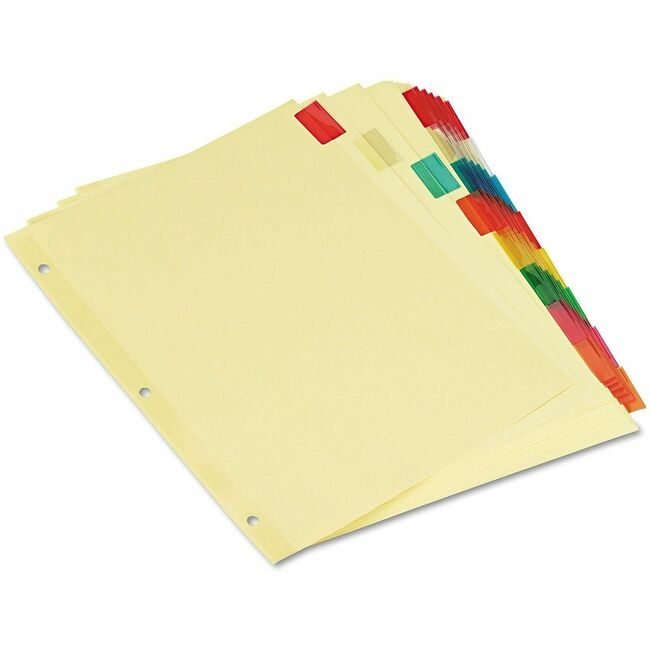 Universal Office Products Index Eco 8TAB 6/PK Col UNV21872