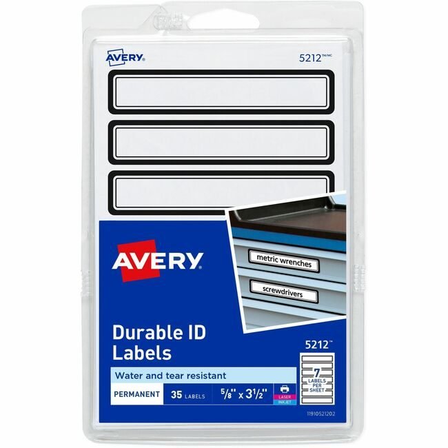 Avery Products Corporation Label Durable Hw 7UP AVE05212