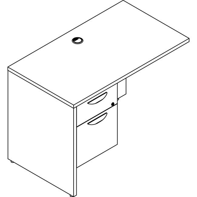 Lorell Return 24X42 Left 3/4 Ge LLRPR2442QLGE