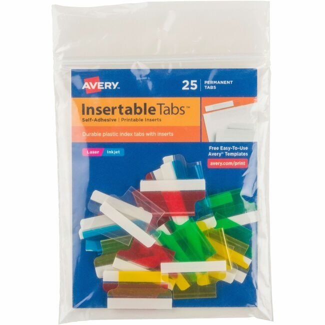 Avery Products Corporation Tabs Index Printable 1" Mi AVE16219