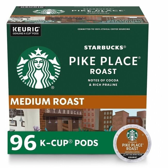Starbucks Coffee Company Seattle's Best Kcup Pikeplace 24 Count SBK12434812CT