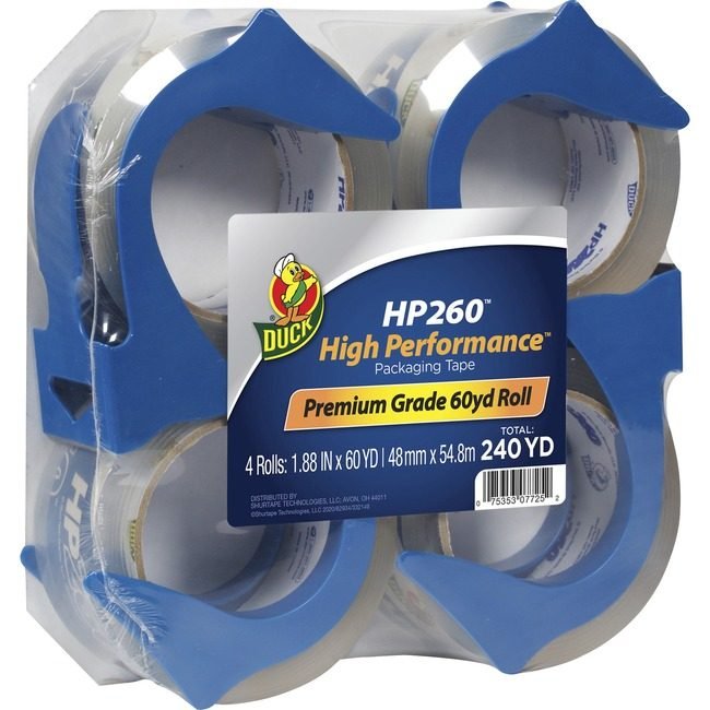 Shurtape Technologies Duck Brand Tape Pkg Highprfrm 4 Pack Dispenser DUC847667