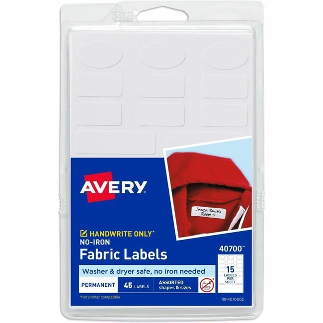 Avery Products Corporation Label Noiron We 15UP AVE40700