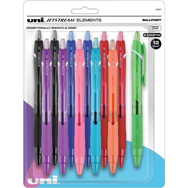 Mitsubishi Pencil Co. / uni-ball Pen Ballpnt 1.0MM 12 Pack Assorted UBC70171