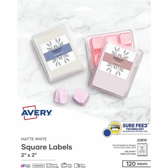 Avery Products Corporation Label Square We 12UP AVE22816