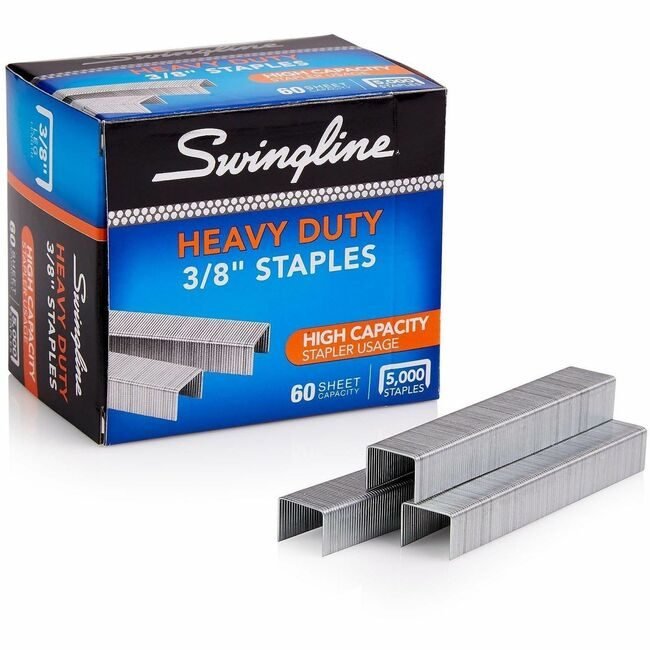 ACCO Brands Swingline Staples Heavy-Duty 3/8" 5000 Count SWI79398